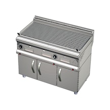 Karacasan Endüstriyel 900 Seri Dolaplı 120 Cm Doğalgazlı Sulu Balıksırtı Izgara