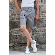 Poliamid Kumaş Regular Fit Likralı Yan Cep Erkek Şort 001