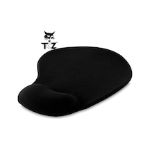 Lunatic Oval Siyah Bilek Destekli Mouse Pad Ergonomik Kaymaz Taba