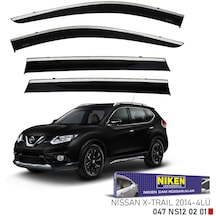 Replax Nissan X-trail 2014 Sonrası Kromlu Cam Rüzgarlığı 4lü