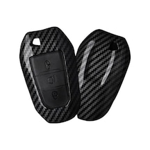 Peugeot 208 308 508 2008 3008 5008 Rifter Karbon Anahtar Koruma Kılıfı Far Tuşlu 2.resime Bakınız