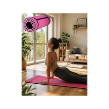 8753tknd 10 Mm Fitness Yoga Matı Kaymaz Yüzey Çift Taraflı Kullanım Dayanıklı Eva Malzeme 893hmng Çok Renkli