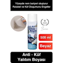 Premium Anti Küf Yalıtım Boyası Sprey Beyaz Rutubet Oluşumunu Engeller Duvar Derleme Önleyici 500 Ml