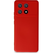 X6 Pro Kılıf Nano İçi Kadife Silikon - Kırmızı