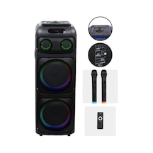 Midex Mxr-2000 Mikrofonlu Portatif Taşınabilir Ses Sistemi Hoparlör 2000w Radyo Bluetooth