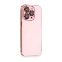 Ilkeshop Newface Apple iPhone Uyumlu 13 Pro Max Kılıf Armada Lensli Kapak - Rose Gold