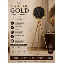 Majestic Gold Tripod Ayaklı Salon Saati