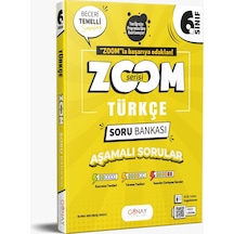 Günay 6. Sınıf Zoom Serisi Türkçe Soru Bankası 2025-2026