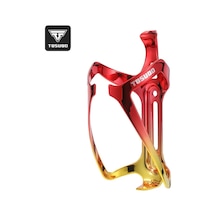 Boatshop1 1 Adet Ultralight Alüminyum Bisiklet Su Şişesi Kılıfı Kırmızı Ve Sarı Mtb İçin Ayarlanabilir Uyumlu Dayanıklı Ve Paslanmaz Bisiklet Aksesuarı Kırmızı Ve Sarı