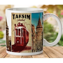 Istanbul Temalı Baskılı Seramik Kupa Bardak