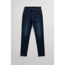 Kadın Skinny Fit Likralı İndigo Jean Pantolon İndigo