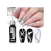 Lily Cute Metalik Nail Art Çizim Ojesi Sılver 56567