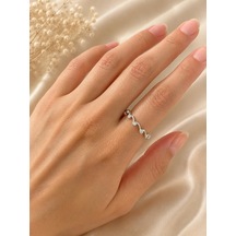 Taşlı Sargı Silver Yüzük Çok Renli