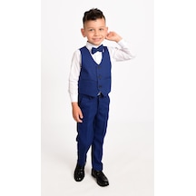 Mnk Baby & Kids Yelekli Erkek Çocuk Takım Elbise