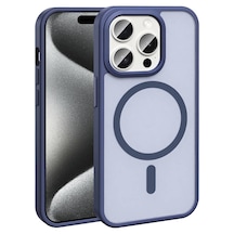 Apple, Uyumlu iPhone 15 Pro Max Kılıf M-safe Şarj Özellikli Mat Arka Yüzey Zore Sio Kapak Gri Apple, Uyumlu iPhone 15 Pro Max Kılıf M-safe Şarj Özellikli Mat Arka Yüzey Zore Sio Kapak Gri