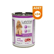 Lavital Puppy Kuzulu Yavru Köpek Konservesi 24 Adet 400 Gr