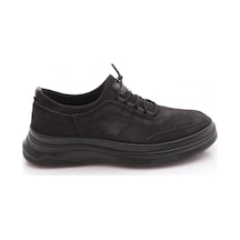Dgn 2270 Erkek Comfort Ayakkabi Siyah Havlu Nubuk Siyah Strech