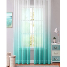 Tül Perde Kavun İçi Renk Geçişli Degrade S Pile Tül Perde Myeşili