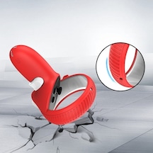 Tongxida Oculus Quest 2 Beyaz İçin Vr Gözlük Lensi Kabuk Kolu Koruyucu Kılıf, Uyumlu, Dayanıklı, Cilt Doku Tasarımı, Silikon Ma