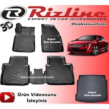 Peugeot 508 3D Havuzlu Paspas+Bagaj Havuzu 2019 Sonrası Rizline N11.23240