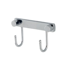 Çelik Banyo Paslanmaz Pirinç Bella Milas İkili Askılık Gri