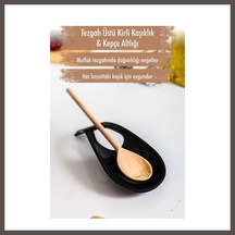 Bezos Akrilik Siyah Tezgah Üstü Kirli Kaşıklık & Kepçe Altlığı Nxrlvng