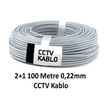 Cctv Kablo 2+1 0.22 Mm 100Mt Top