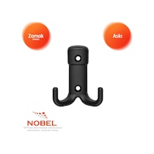 Kare Askı, Metal Vestiyer Askısı, 34 Gr, Dolap Ve Duvar Askılığı, Matsi Yah Vidalı