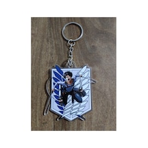 Owl Bag Attack On Titan Levi Ackerman Desenli Acrylic Anahtarlık Çanta Süsü Çok Renkli
