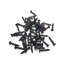 Siyah 1000 Adet Klips Vidası 2,2x13 Mm Yhb - Konik Başlı Kutu, Sandık, Ayak, Askı, Mini Vida 0-8
