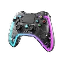 Ps-p05 Rgb Led Işıklı Ps4-ps3-tv-Apple Uyumlu iOS -pc Kablosuz Joystick Gamepad Oyun Kolu