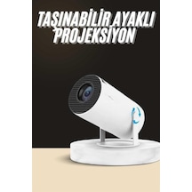 Ayaklı - 386 - Projeksiyon Tnabilir Mini Projektör Sinema - Flzdgnkr - Projektörü Android