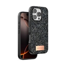 Onegif Apple Apple Uyumlu iPhone 16 Pro Max Bright Simli Kapak - Siyah Sıyah