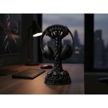 Happy3dworld Kafatası Sütun Kulaklık Standı, 3d Baskı Gotik Gaming Dekor