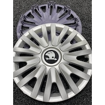 Skoda 15" Inç Inç Kırılmaz Jant Kapağı 4 Adet /5911syhskoda/
