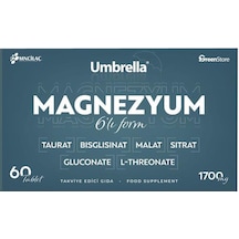 Umbrella Magnezyum 6 Lı Form 60 Tablet