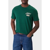 Tommy Hilfiger Erkek T-shirt Haki - Yeşil