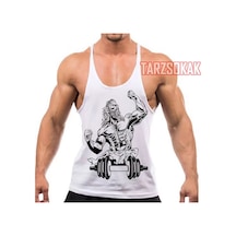 Tarzsokak Gym Tank Top Fitness Sporcu Atleti Gym149 Beyaz