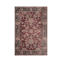 Kartela Halı Lino Halı Jüt Taban Dokuma Halı Bordo - 180 X 270 Cm