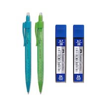 Faber-castell Versatil Tri Click 1363 Mekanik Kalem 0,7 Mm 2 Adet Tri Click 1363 Mavi