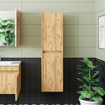 Roomart Atlantik Mat Mdf 130 X 35 Cm Banyo Boy Dolabı Atlantikçam