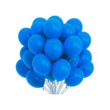 12 Inç Standart Boy Pastel Balon 50 Adet Lacivert A