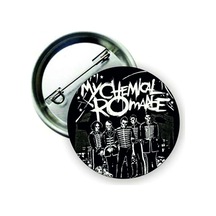 Mcr My Chemical Romance Buton Rozet, Tyb7glyuuı2lbuch84 Altın - Beyaz - Siyah