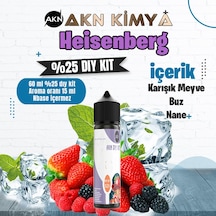 Heisenberg Yoğun Dıy Kit Karışık Meyve Buz Nane Gıda Aroması %25 Oranda Aroma İçerir Hazır Değildir 60 Ml