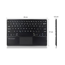 Microcase AL2766 Lenovo Uyumlu Tab Tb3-X70F 10.1 Touchpad Bluetooth Klavye 24 CM + Bluetooth Mouse + Stand