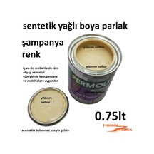 Şampanya Renk Sentetik Yağlı Boya 0.750lt Krem Renk Ahşap Metal P