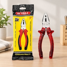 Saplı Pense 180 Mm 7" Kırmızı Şeffaf