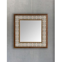 Oscar Stone Decor Masif Çerçeveli Mozaik Taş Ayna 43 Cm X 43 Cm Ayn4040-050 Diğer