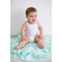 Jakarlı Müslin Battaniye 120 X 120 Mint Yeşili Yeşil Jakarlı Müslin Battaniye 120 X 120 Mint Yeşili Yeşil