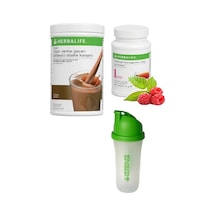 Herbalife Set Çikolata Shake 50 Gr Ahududu Aromalı Çay Ve Shaker